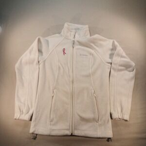 Columbia Women's Small Full Zip Fleece w/ Breast Cancer Awareness Ribbon